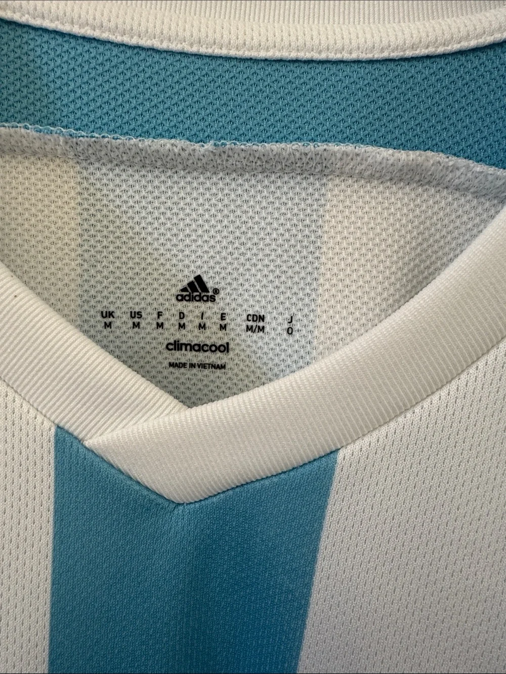 adidas Argentina Soccer Jersey - Light Blue & White